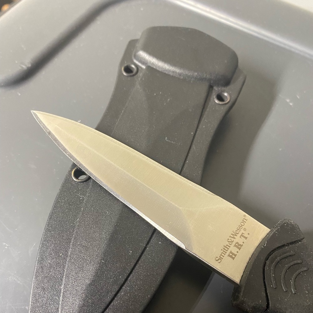 Smith and Wesson. S&W boot knife. H.R.T.